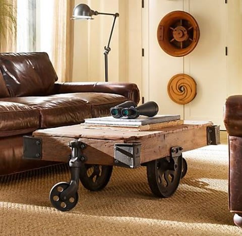 Mesas con mucho encanto... 13 ideas para combinar hierro y madera Patas para mesa comedor hierro forjado